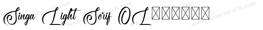 Singa Light Serif OL字体转换